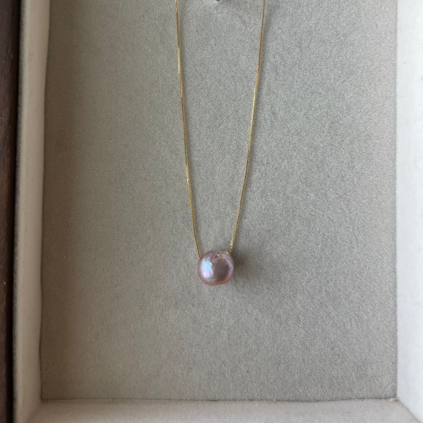 18K Mizumi Classic Necklace with Certified Biwa Pearls