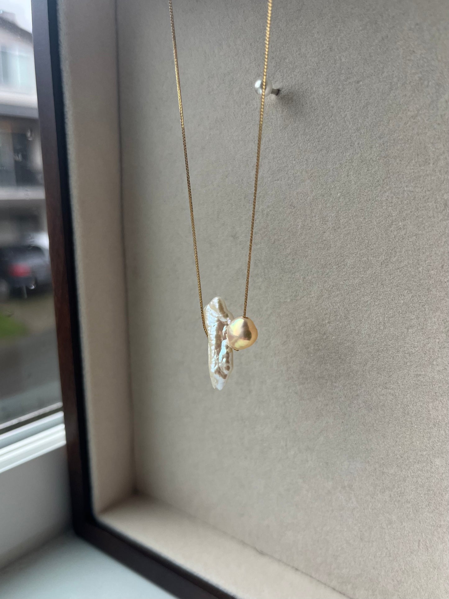 18K Mizumi Harmony Necklace with Certified Biwa Pearls