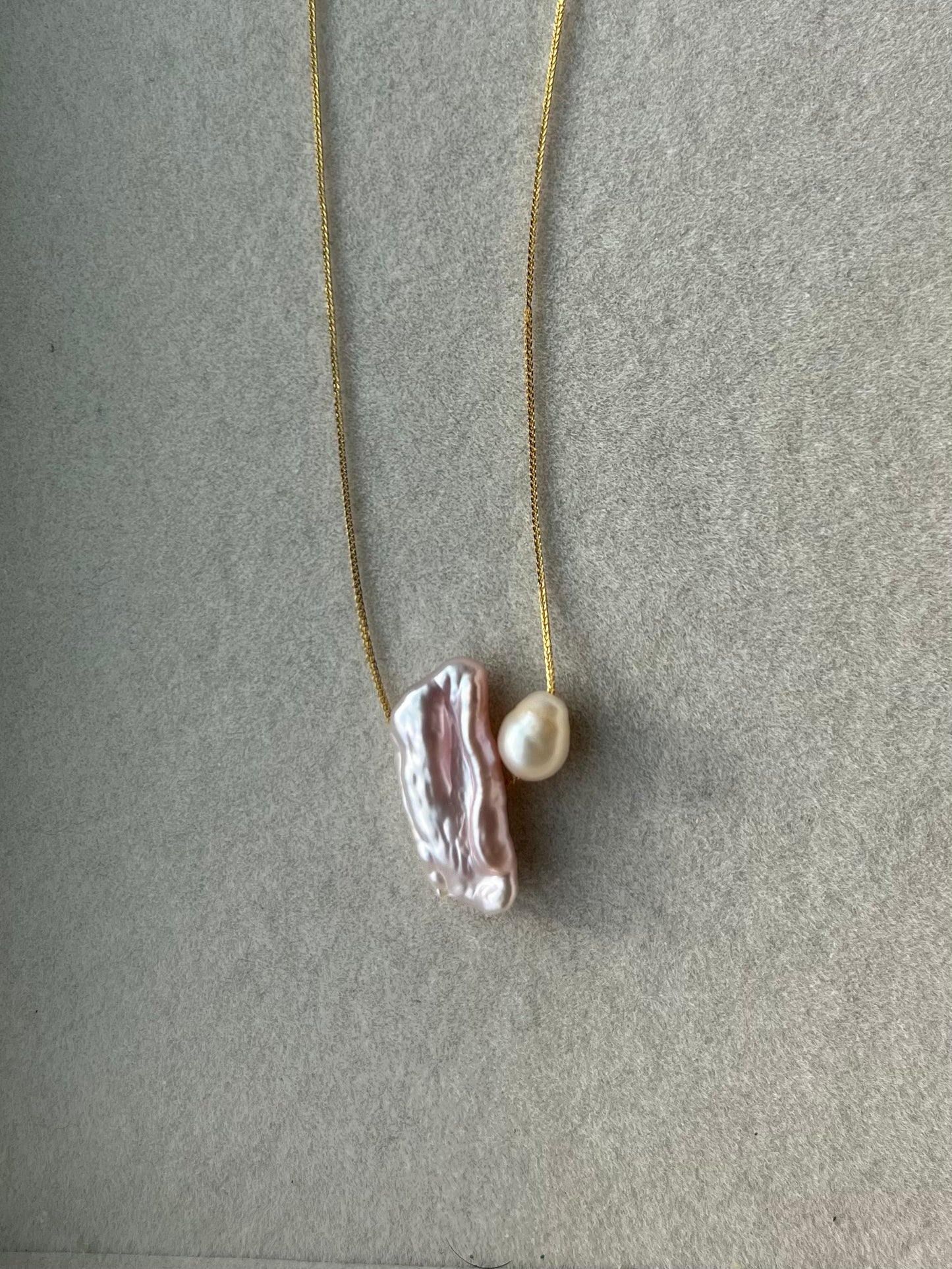 18K Mizumi Harmony Necklace with Certified Biwa Pearls