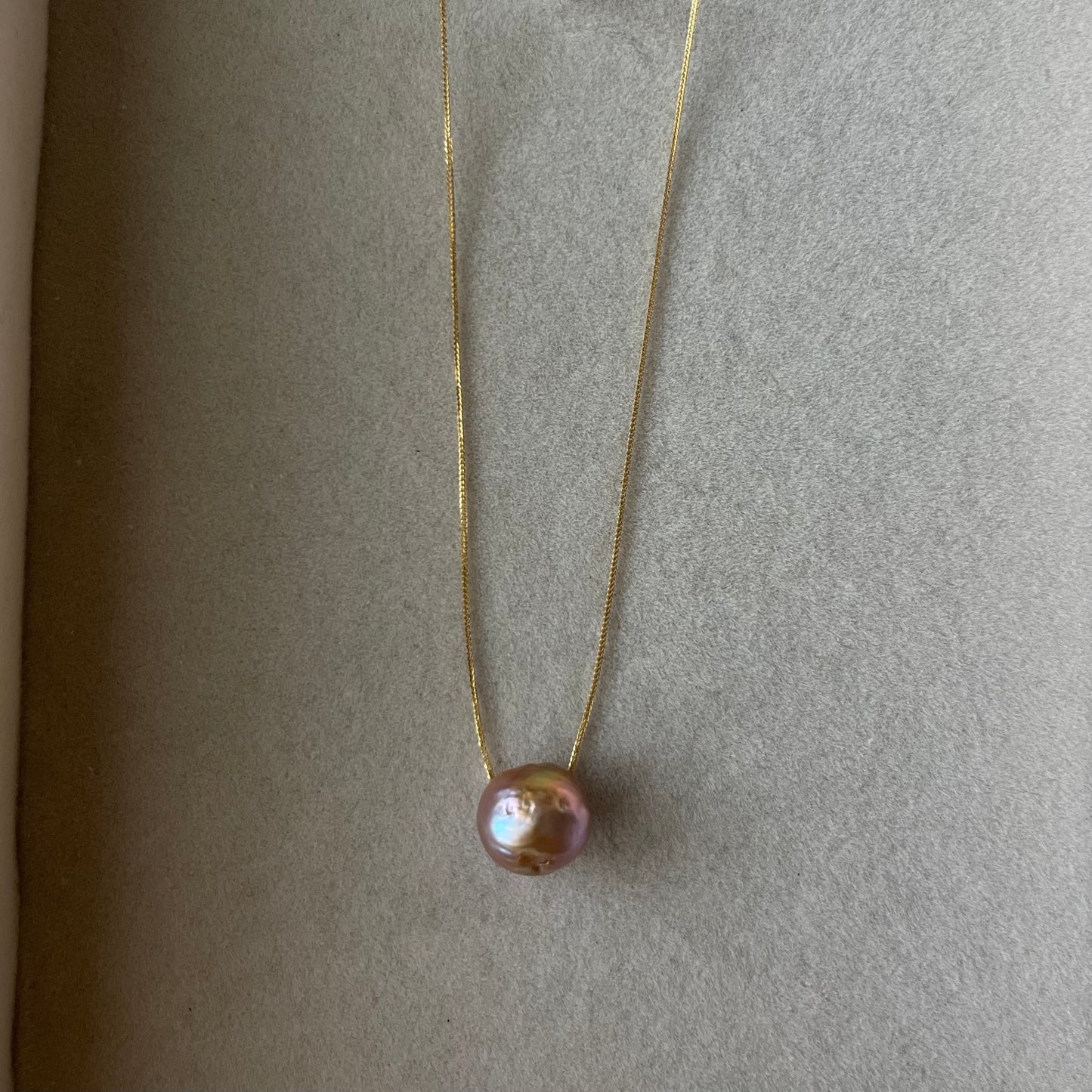 18K Mizumi Classic Necklace with Certified Biwa Pearls