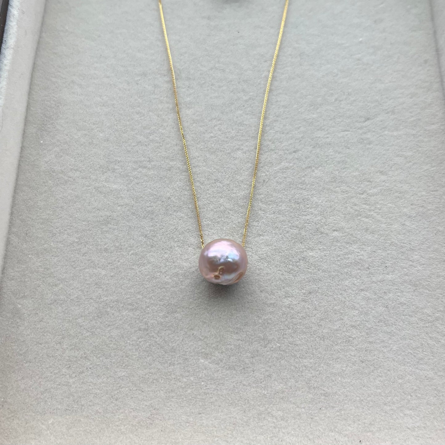 18K Mizumi Classic Necklace with Certified Biwa Pearls