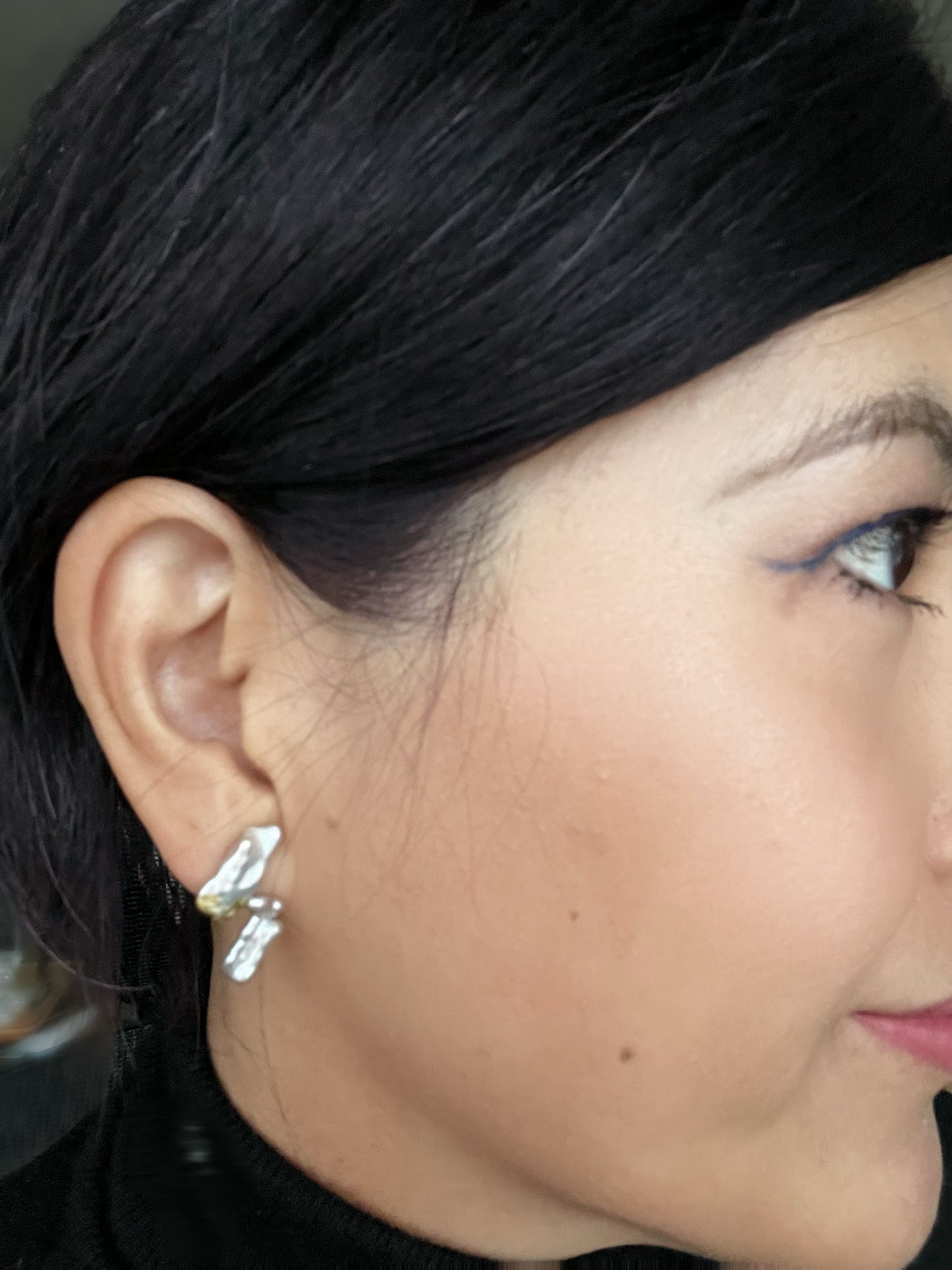 18K Mizumi Wings Earrings with Certified Biwa Pearls (limited edition)