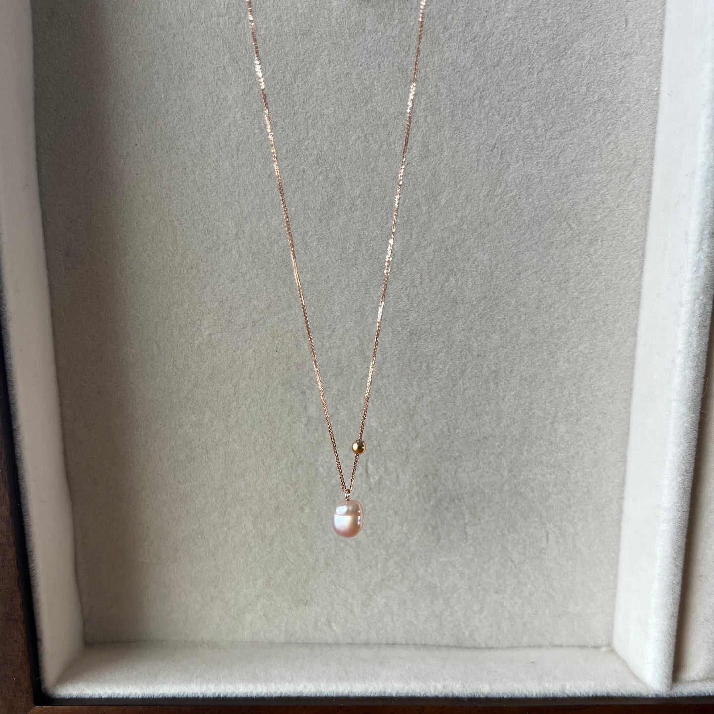 18K Mizumi Wings Necklace with Certified Biwa Pearls (limited edition)