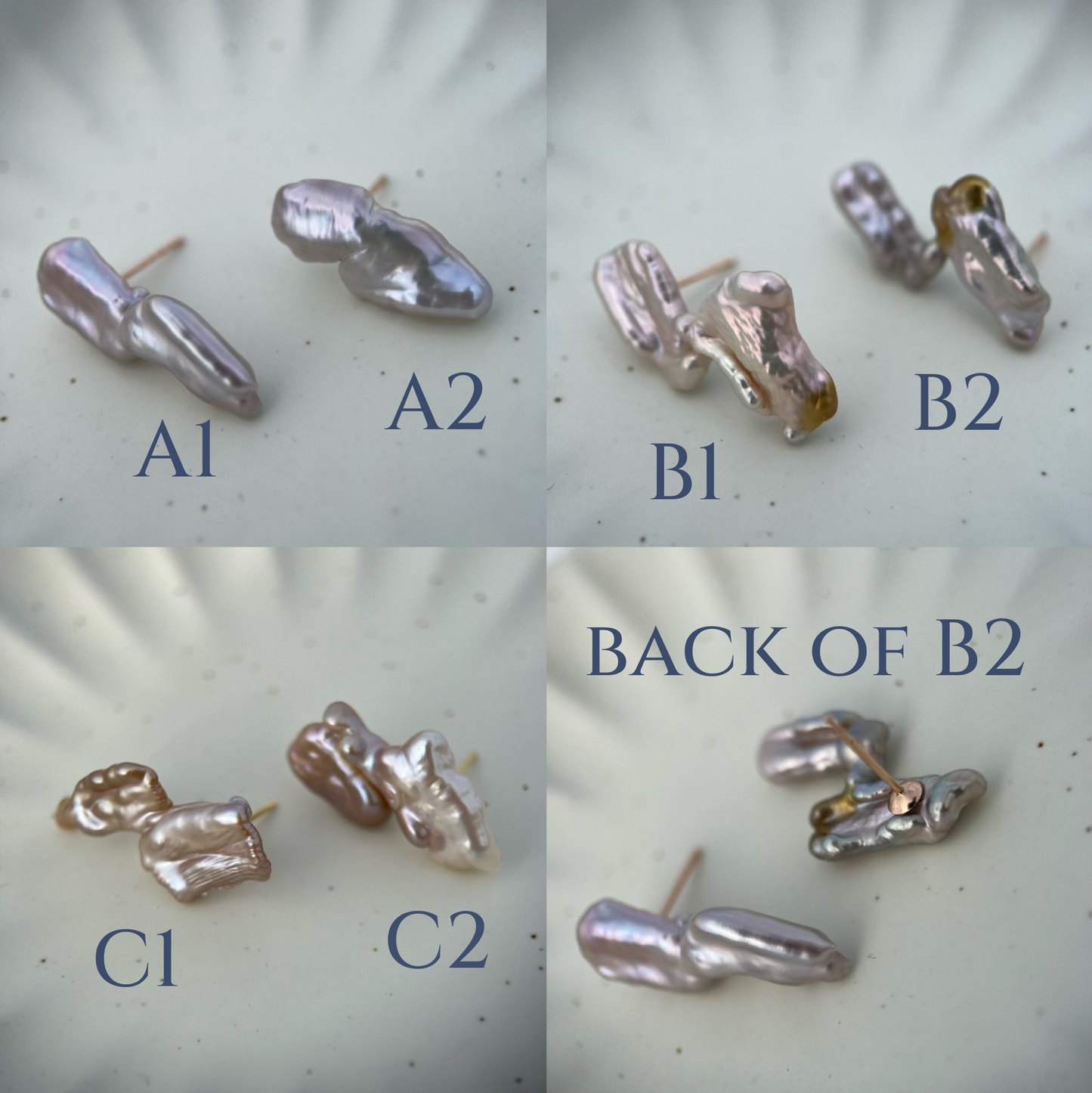 18K Mizumi Wings Earrings with Certified Biwa Pearls (limited edition)