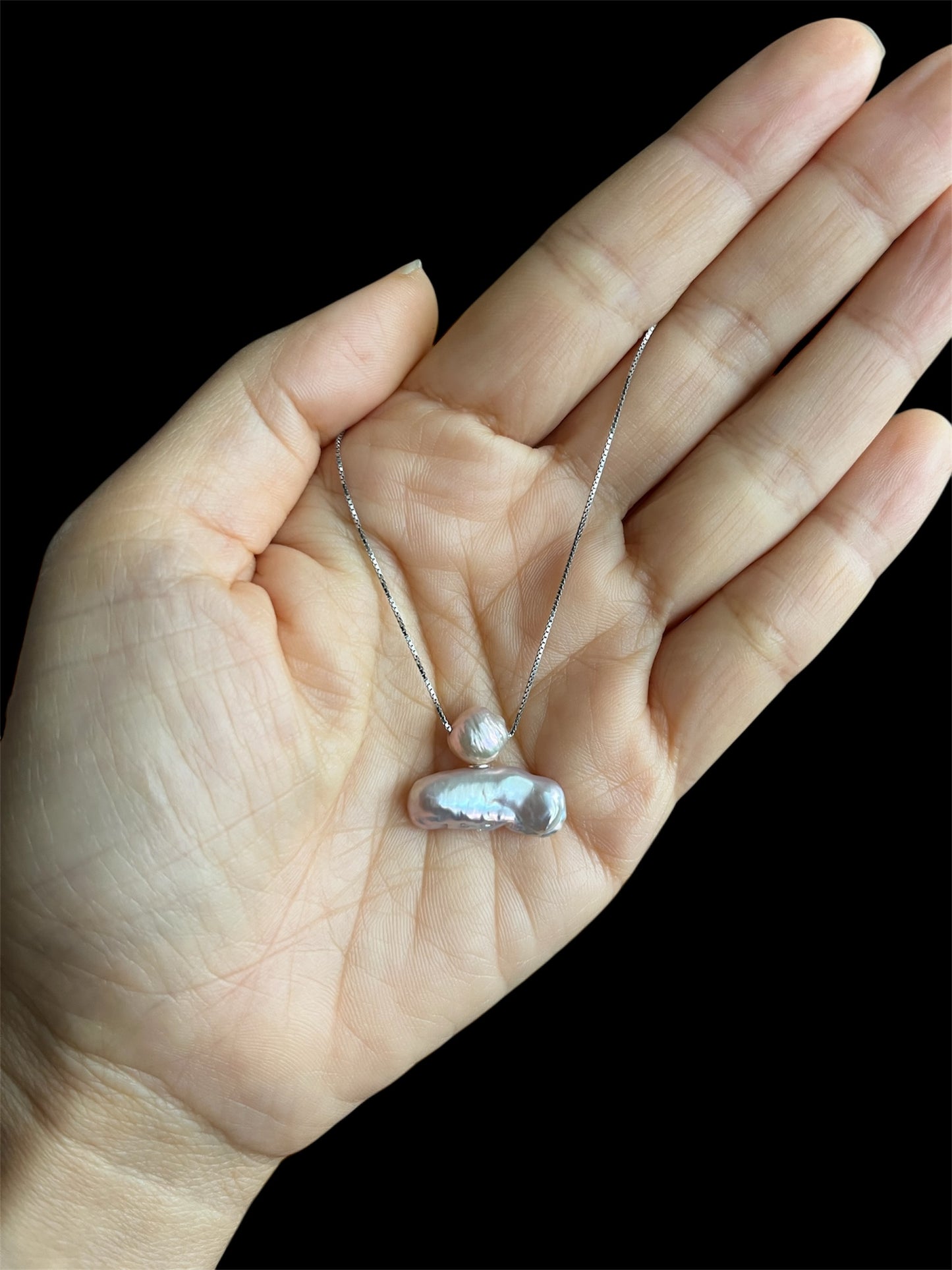 Mizumi Zen Necklace with Certified Biwa Pearls