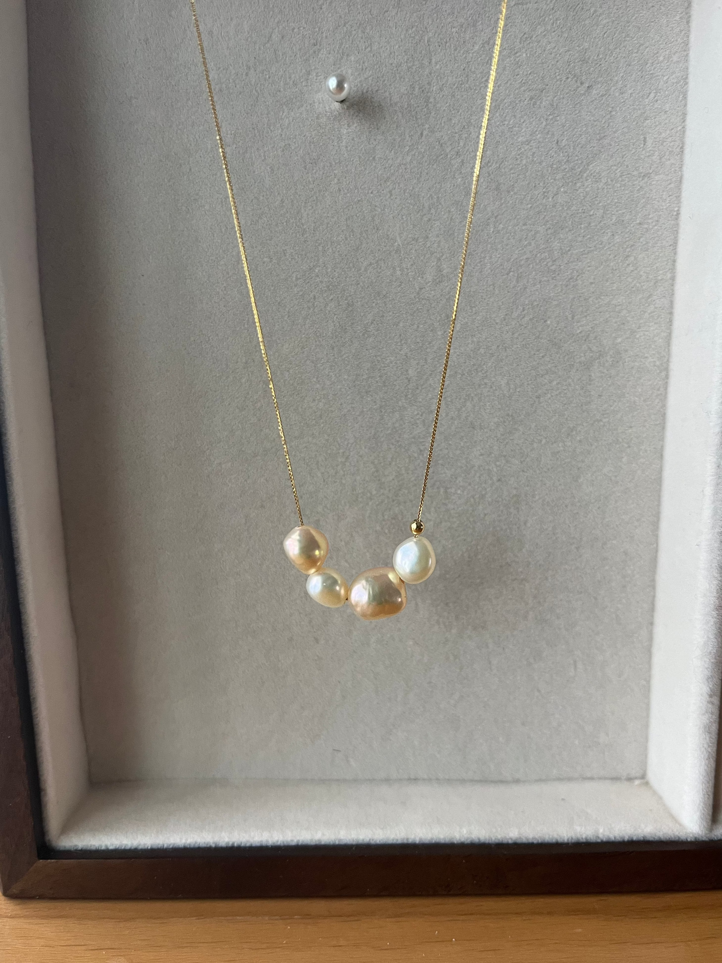 18K Mizumi Classic Necklace with Certified Biwa Pearls